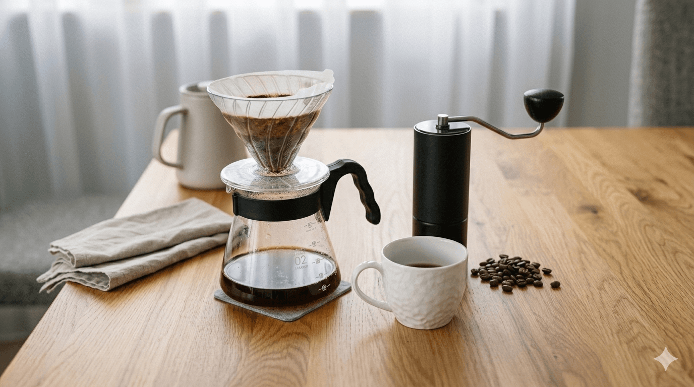 V60: How to Brew Coffee in a Drip? The Japanese Icon (Theory & Recipe)